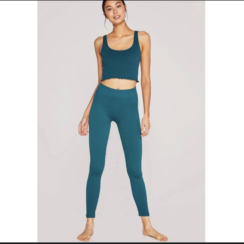 Spiritual Gangster Hi Rise Rishi Leggings Green Size M/L